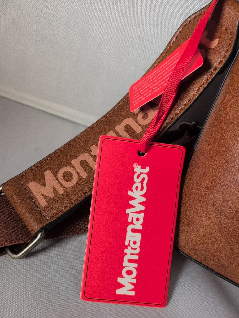 Montana West Brown Crossbody with Guitar Strap PU/Faux Leather - Picture 2 of 9